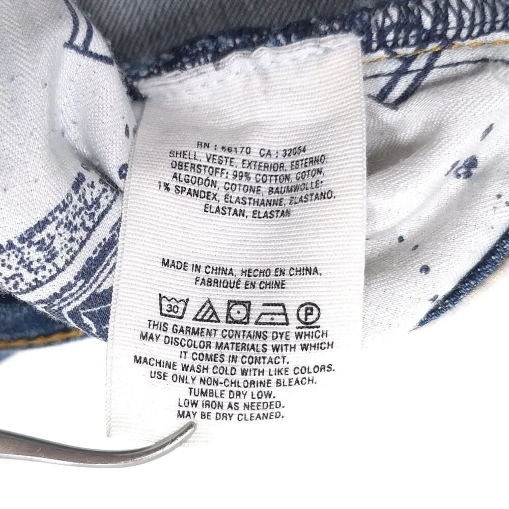 ANTHROPOLOGIE‎ PILCRO Jeans 26 Petite Patchwork Distressed Slim Boyfriend Floral